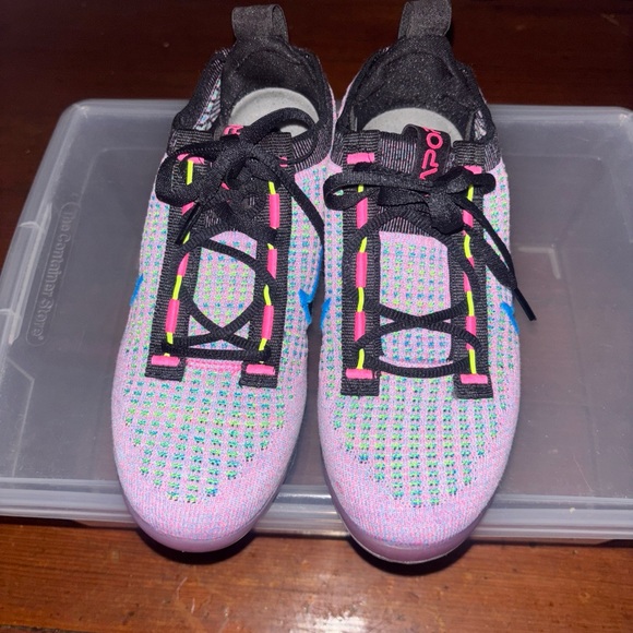 Nike Pink and Blue Athletic Sneakers with Supportive Sole